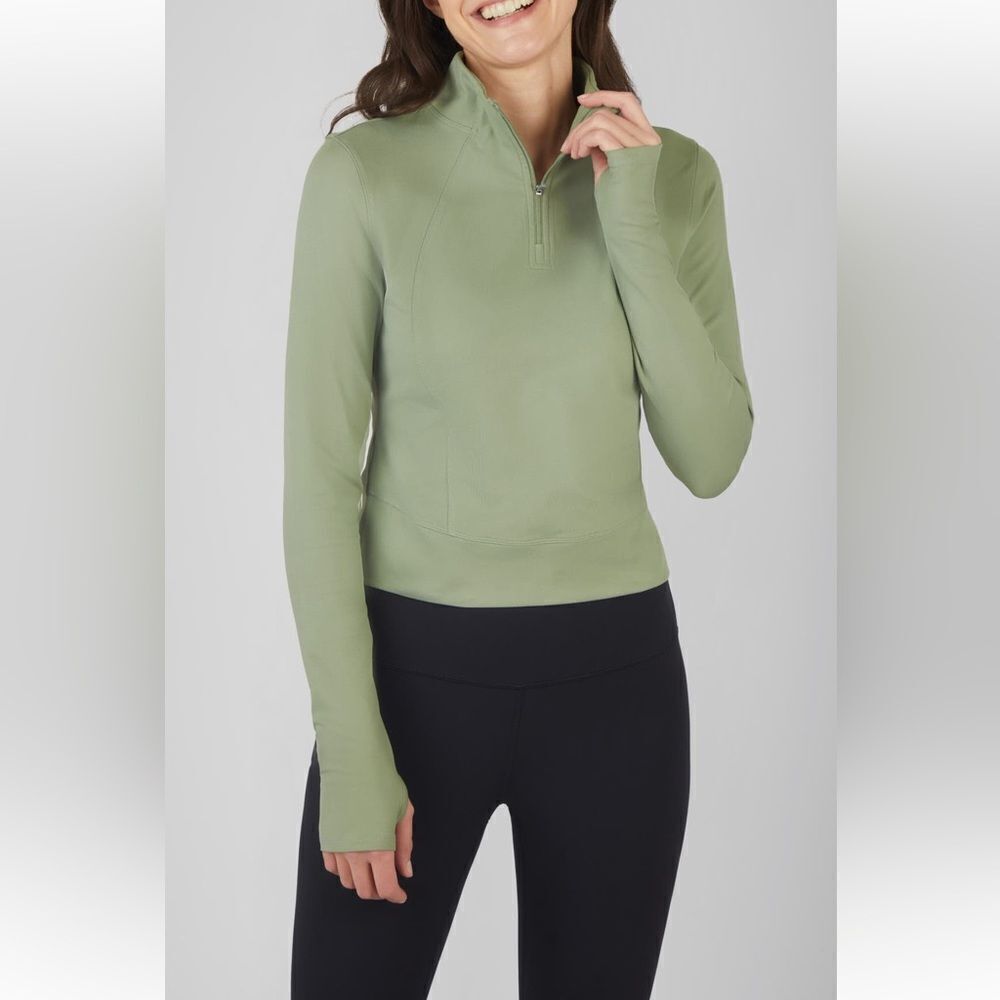 Yogalicious Lux Women’s Crosstrain Everyday Long Sleeve 3/4 Zip Jacket T…